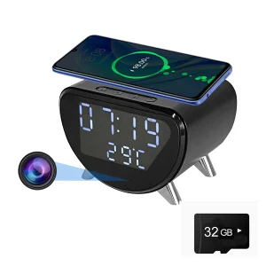 4K WiFi Clock Camera with Wireless Charging